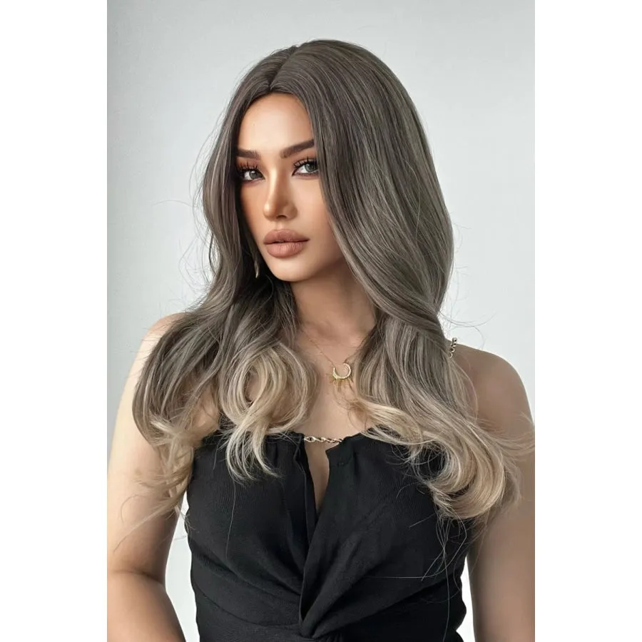 13*1" Full-Machine Wigs Synthetic Long Straight 24"