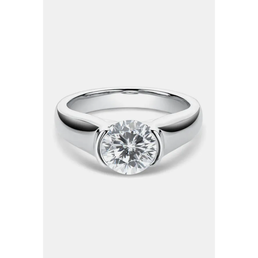 1.5 Carat Moissanite 925 Sterling Silver Ring