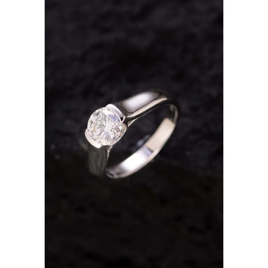 1.5 Carat Moissanite 925 Sterling Silver Ring