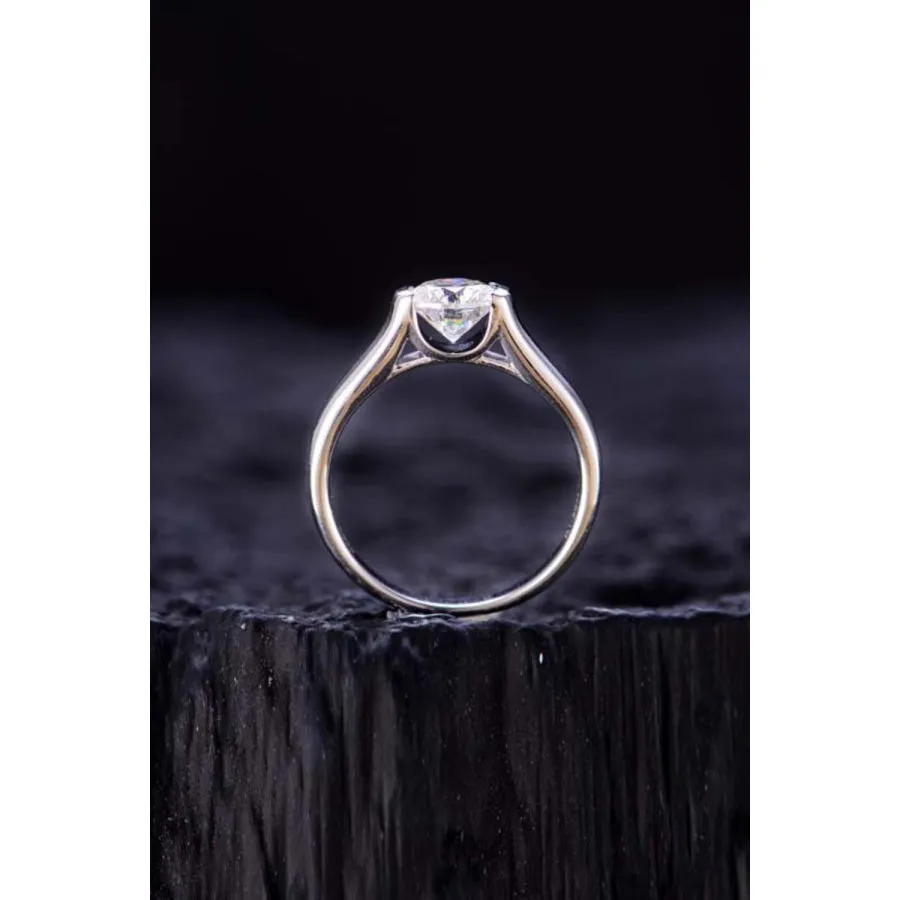 1.5 Carat Moissanite 925 Sterling Silver Ring