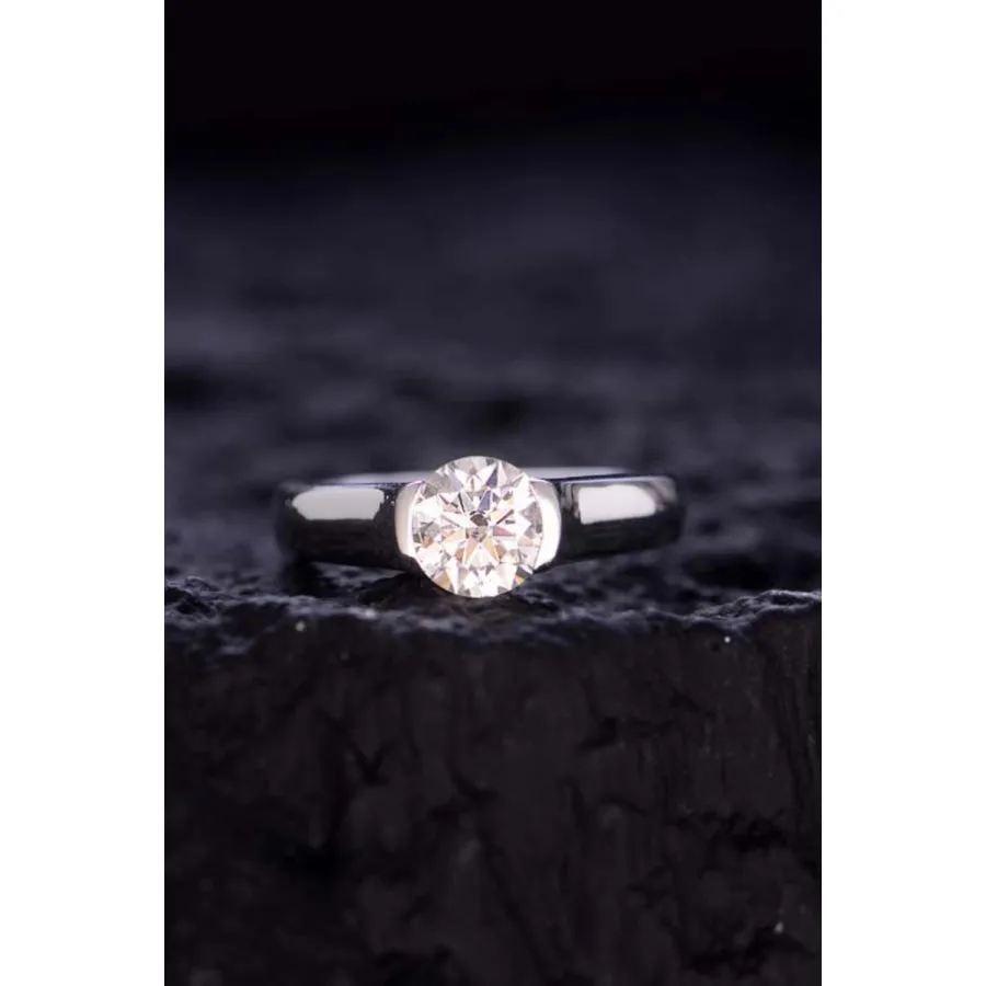 1.5 Carat Moissanite 925 Sterling Silver Ring