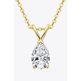 1.5 Carat Moissanite Pendant 925 Sterling Silver Necklace