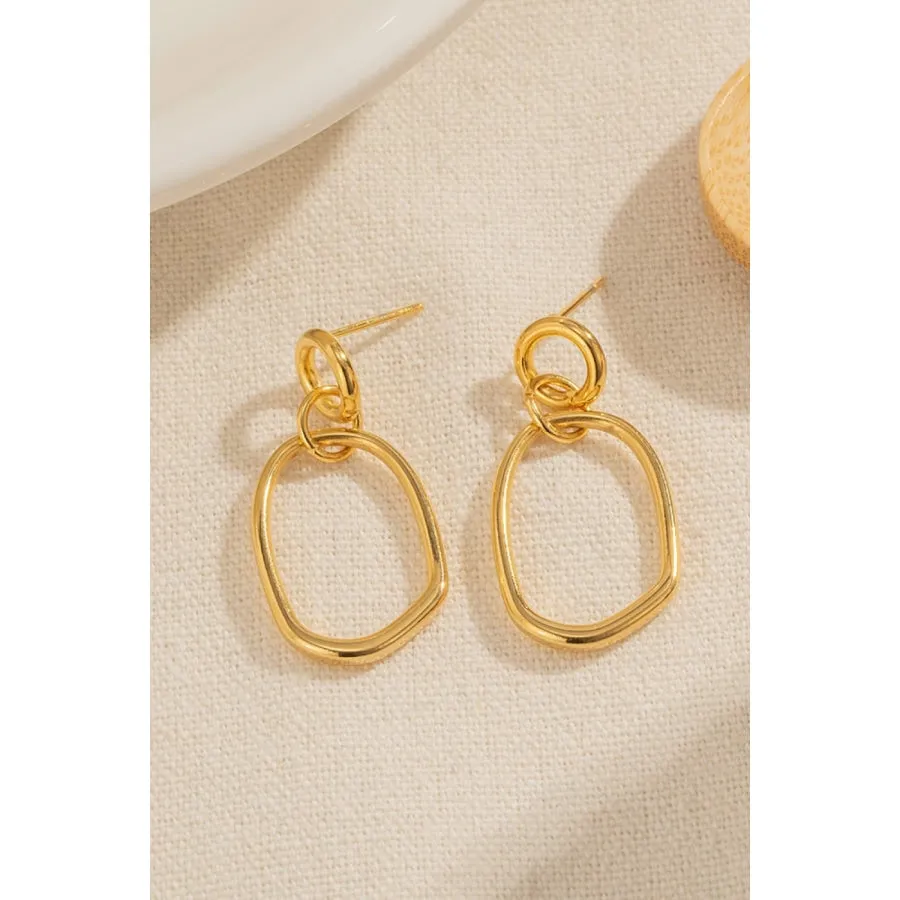 18K Gold-Plated Dangle Earrings