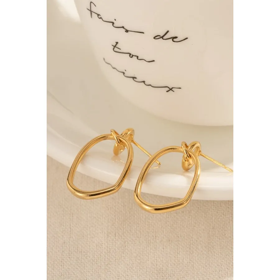 18K Gold-Plated Dangle Earrings