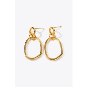 18K Gold-Plated Dangle Earrings