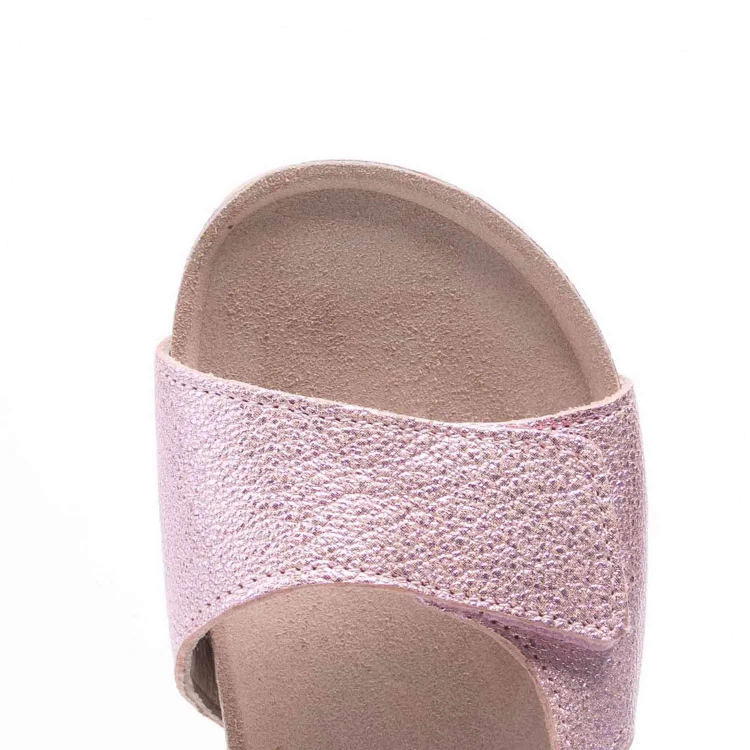 (2508C/2509C) Emel pink shiny velcro sandals