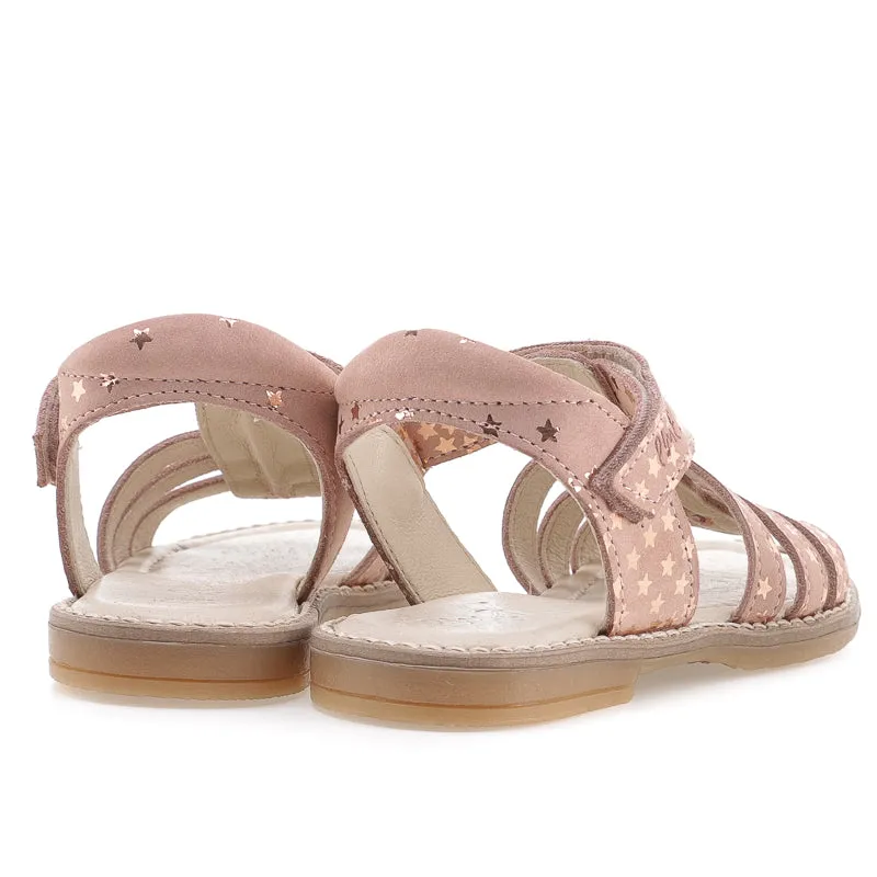 (2702-7) Emel  pink strap sandals stars - Coming soon!