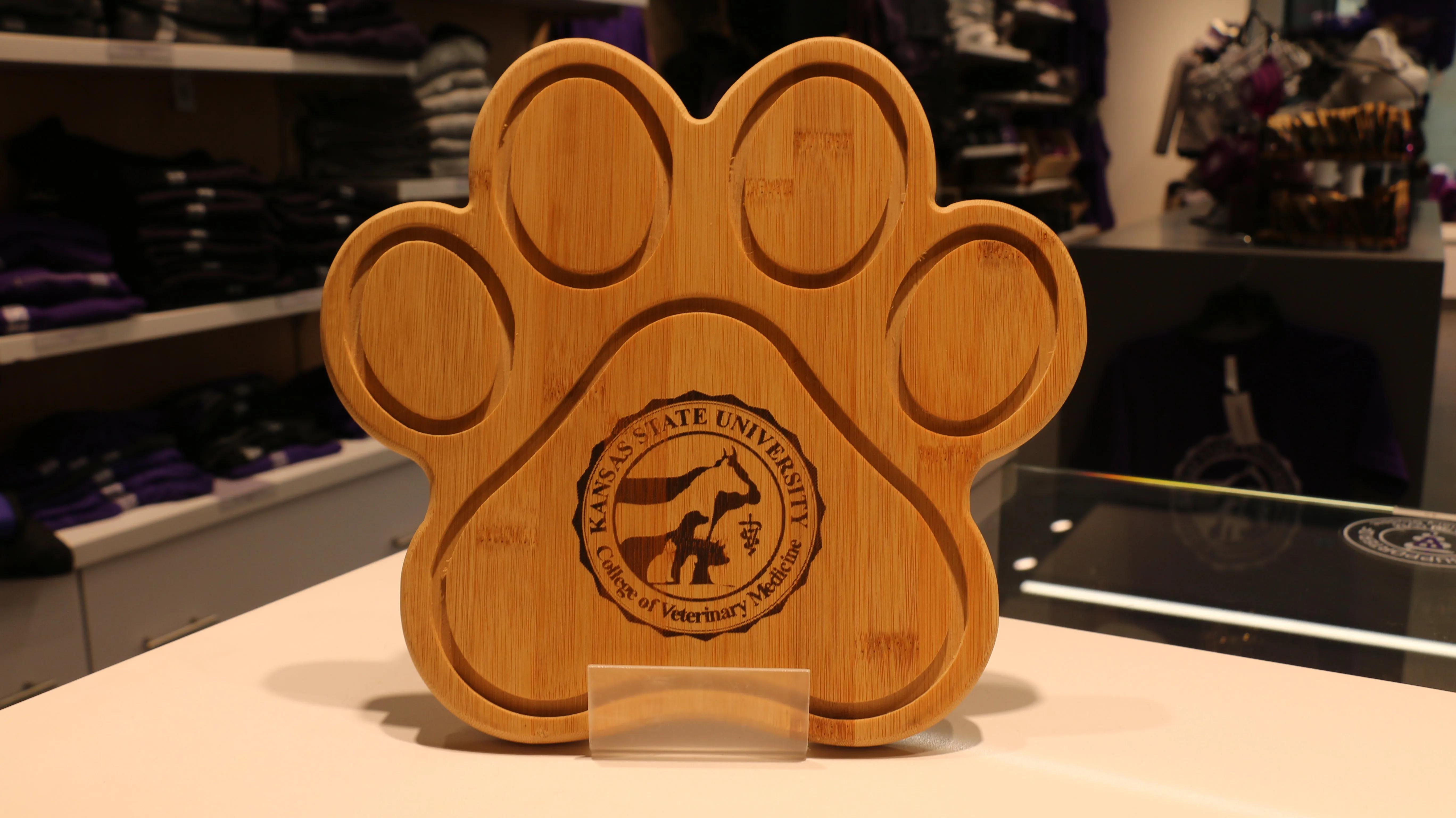 Bamboo Paw Print Cutting/Serving Board