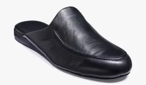 Barker Aspen Leather Slipper - Black Calf