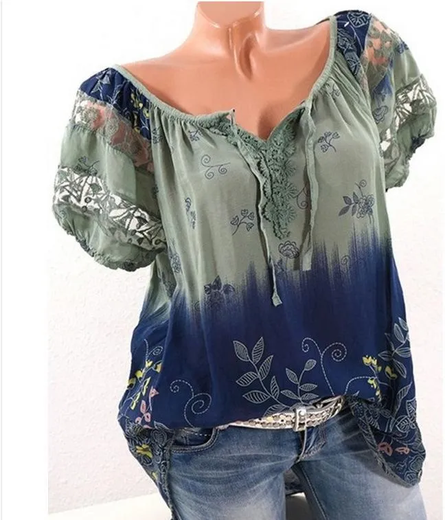 Bohemian Embroidery Casual Fit Top