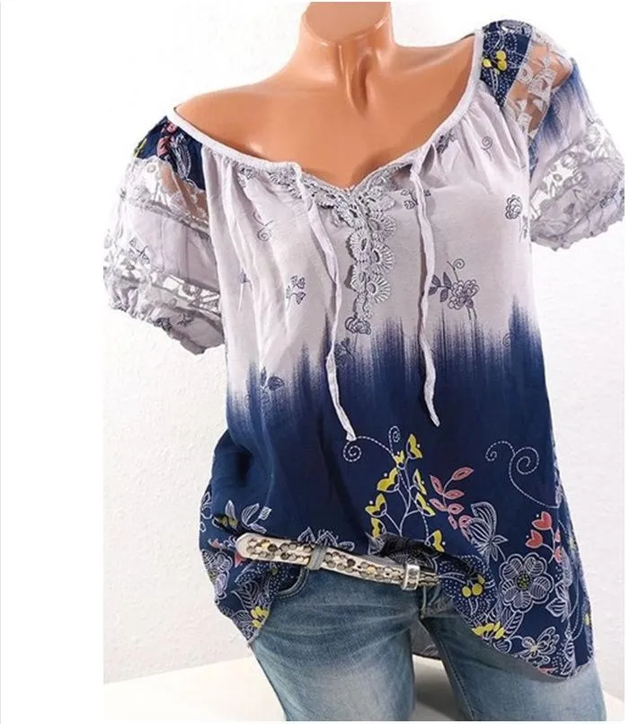 Bohemian Embroidery Casual Fit Top