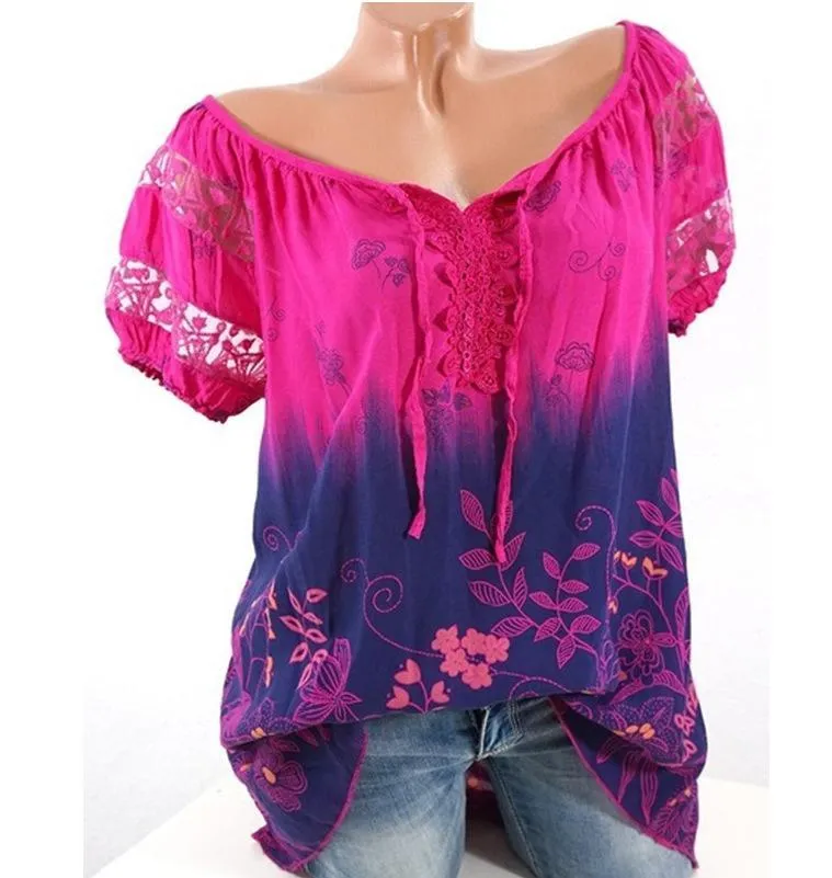 Bohemian Embroidery Casual Fit Top