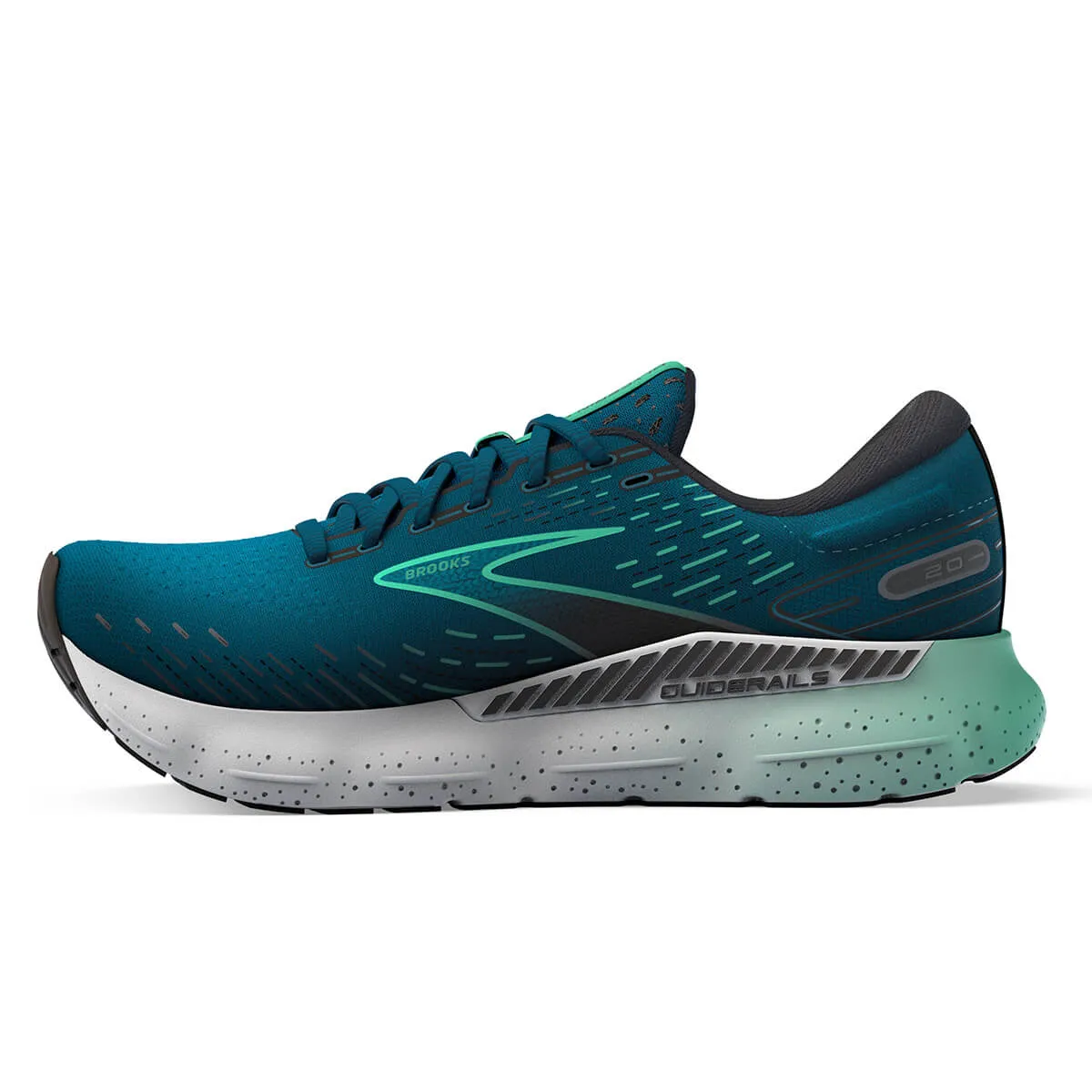 Brooks Glycerin GTS 20 Mens | Moroccan Blue/black/spring Bud