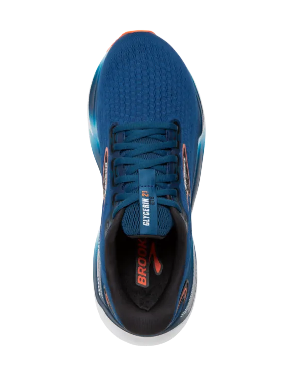 Brooks Glycerin GTS 21 (2E Width) - Blue Opal/Black (Mens)