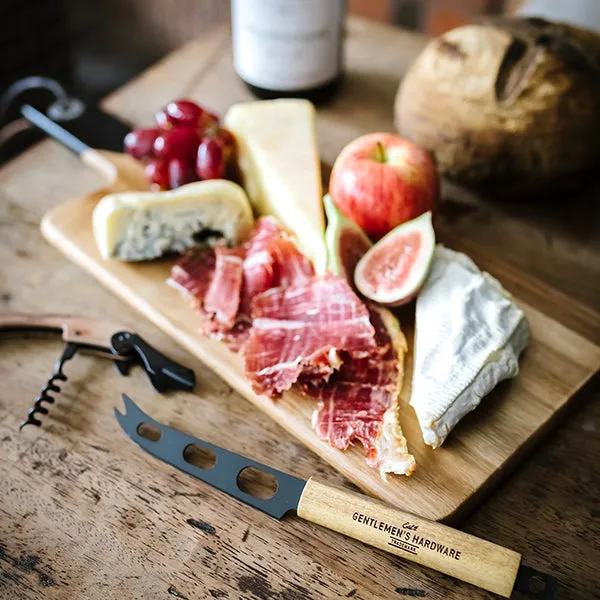 Cheese & Wine Serving Set with Knife & Bottle Opener