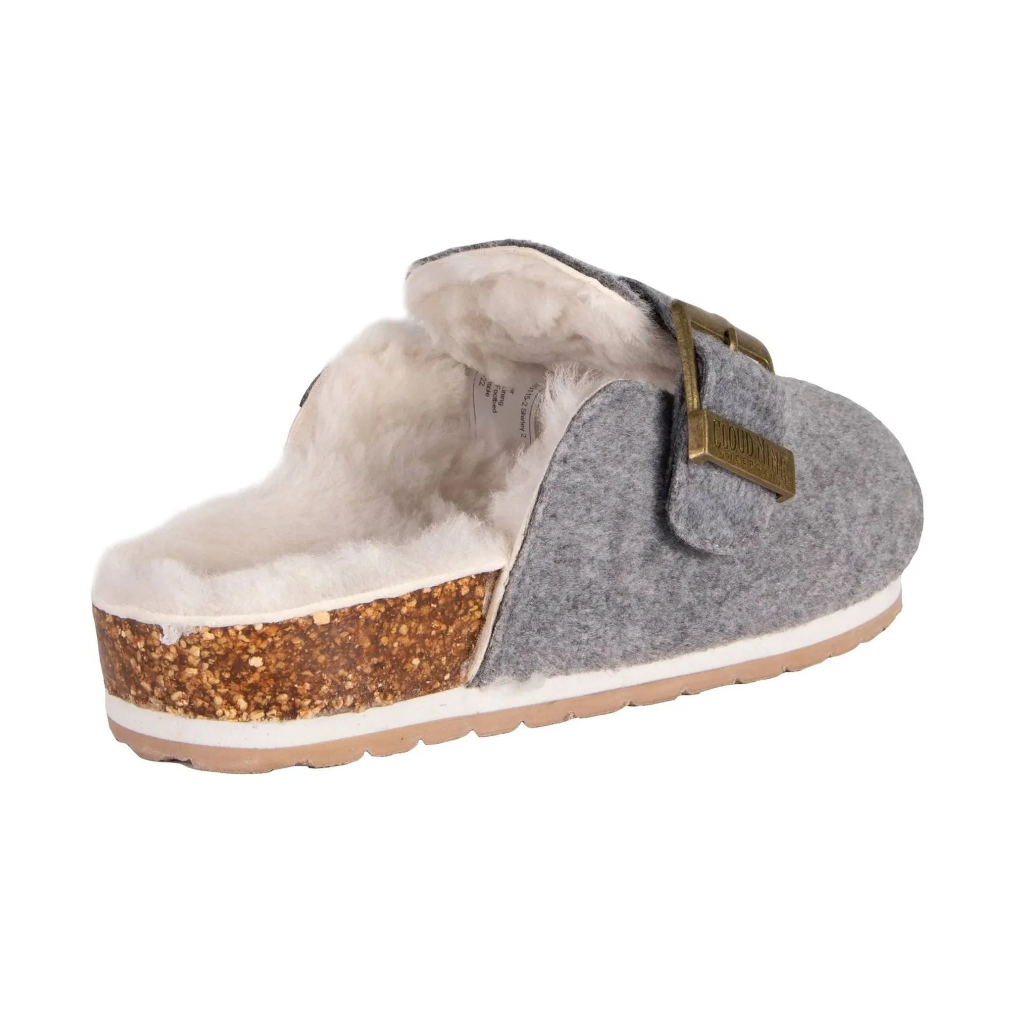 Cloud Nine Women's Shirley Scuff Slippers - Grey Suede