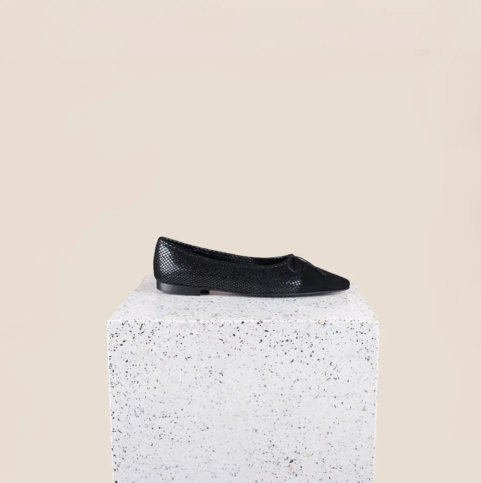 Como-  Diamond Shimmer/Black Suede