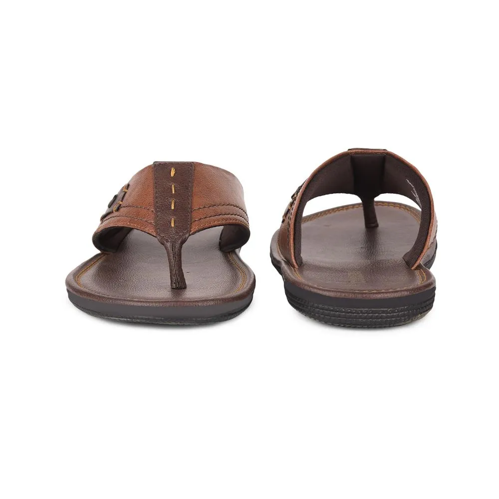 Sure! Here is the optimized title: Trendy Tan Casual Slippers for Men by Coolers - Liberty AVN-112