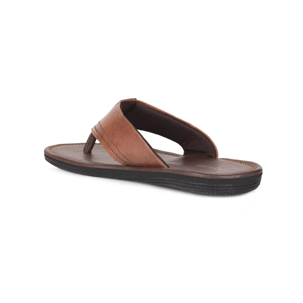 Sure! Here is the optimized title: Trendy Tan Casual Slippers for Men by Coolers - Liberty AVN-112