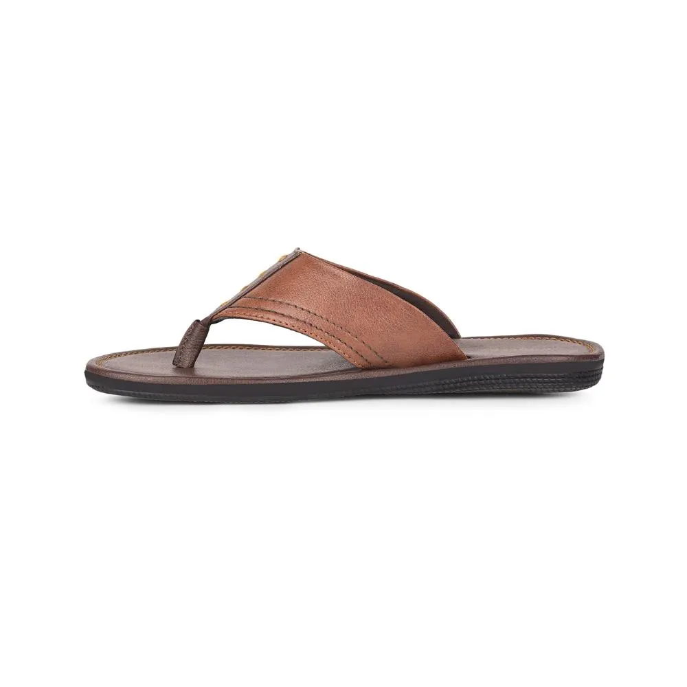 Sure! Here is the optimized title: Trendy Tan Casual Slippers for Men by Coolers - Liberty AVN-112