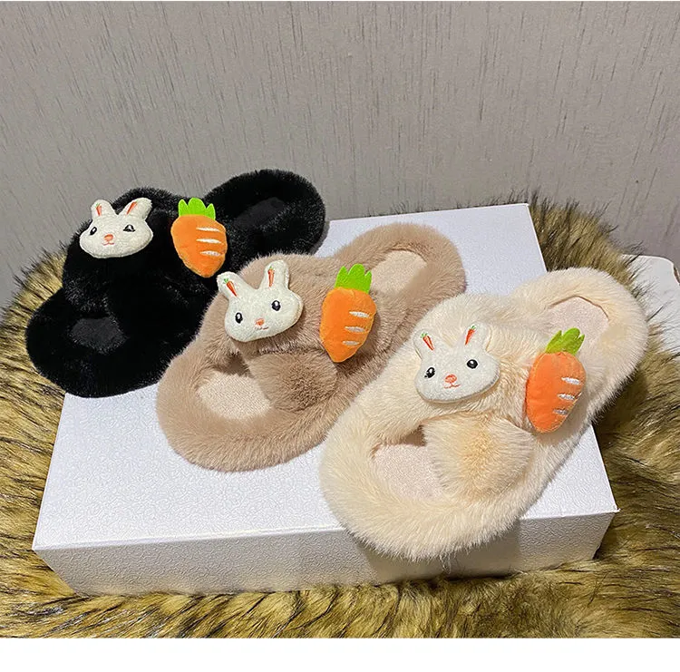 Cute Bunny Carrot Slippers