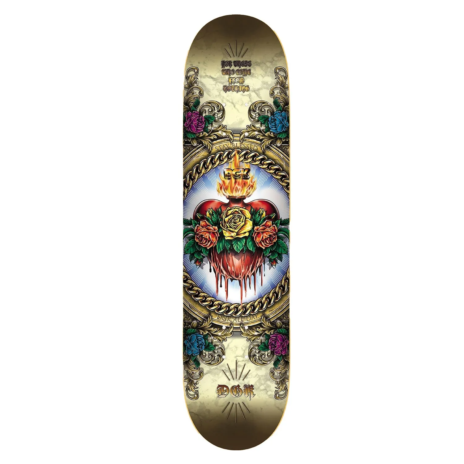 DGK Corazon Skateboard Deck, Multicolor, 8.38 Wide