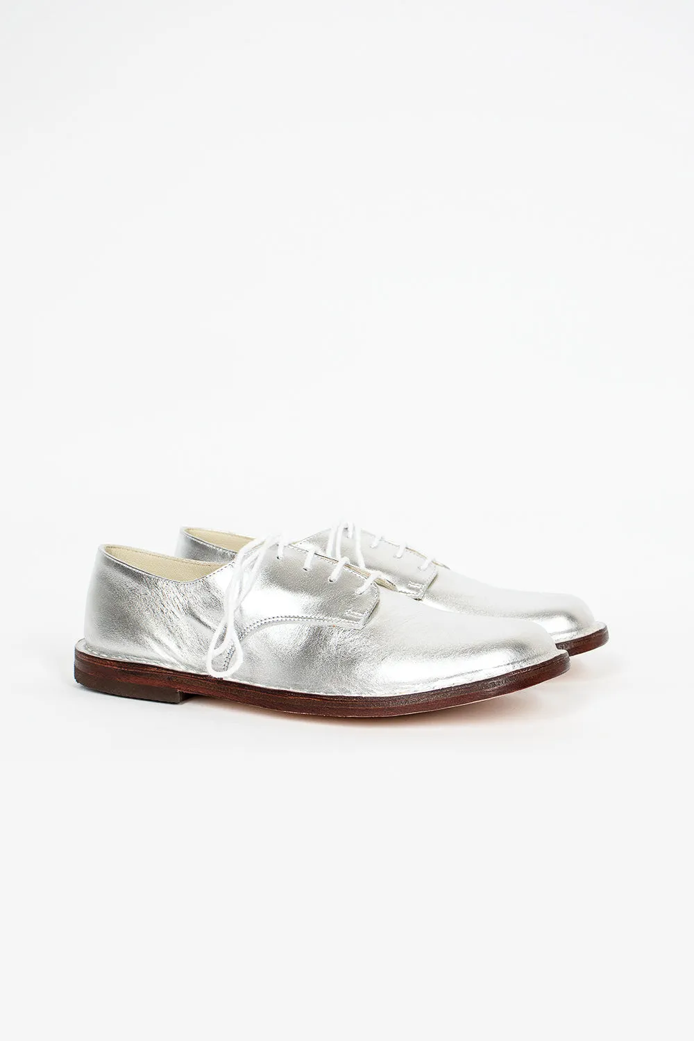 Easy Lace Up Shoe Silver