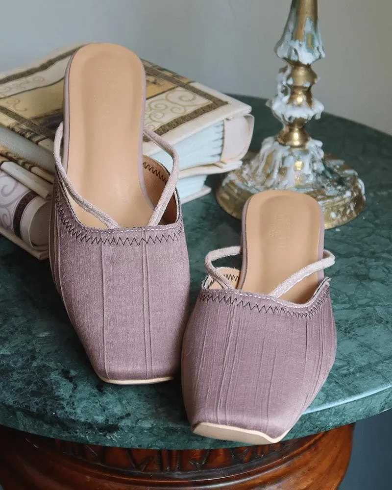 Elegant Square Toe Slippers