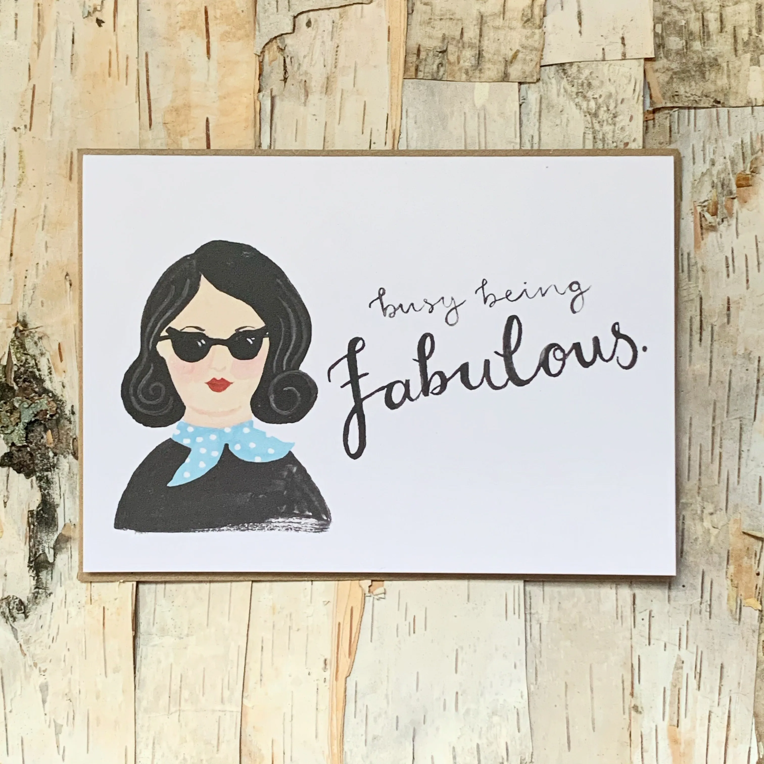 Ellen Busy Being Fabulous Card