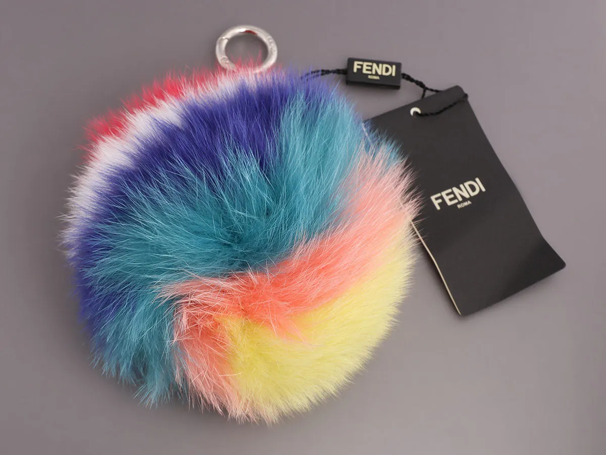 Fendi Multicolor Fur Pom-Pom Bag Charm