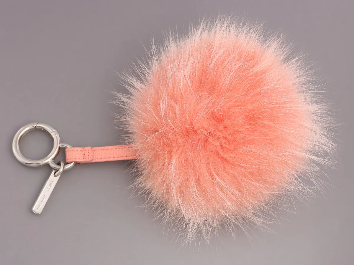 Fendi Pink Fur Pom Pom Bag Charm