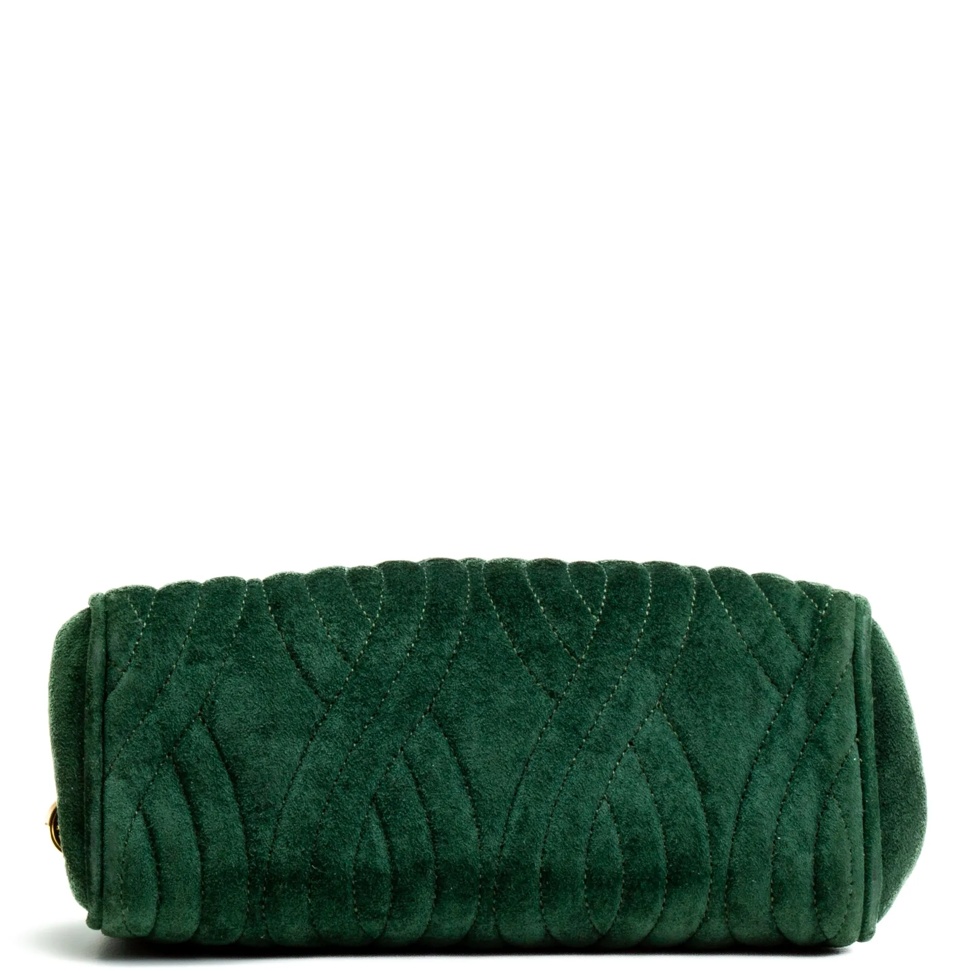 FENDI Vintage Spiral Pasta Suede Mini Bag - Green - OUTLET FINAL SALE