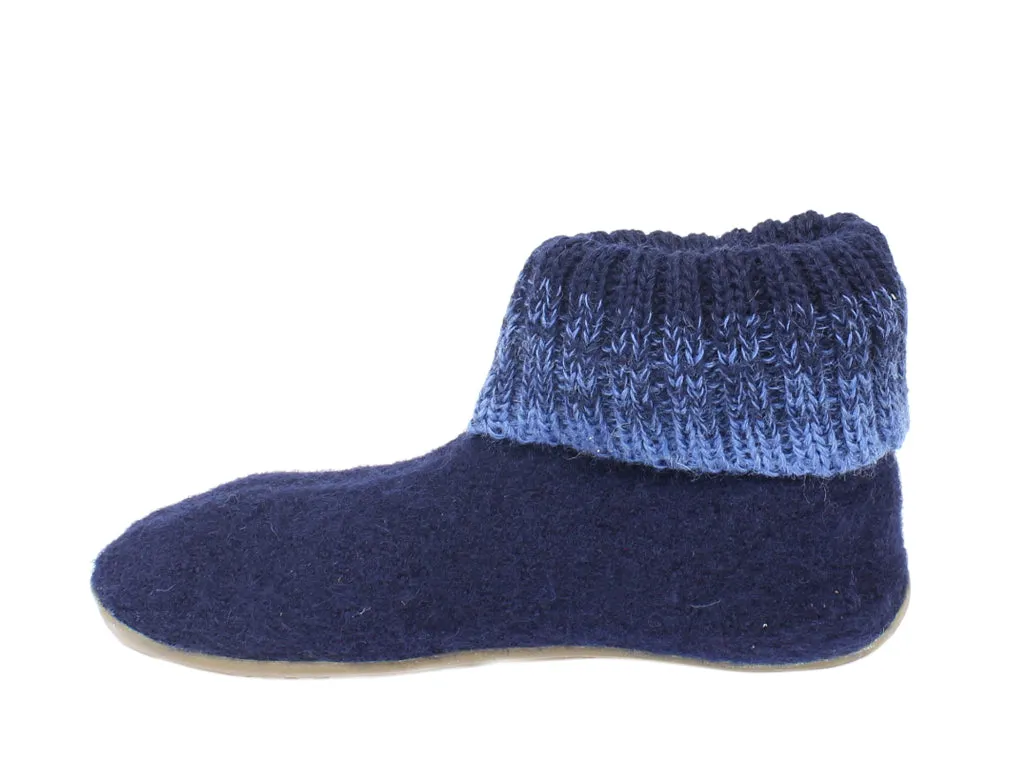 Haflinger Children's slippers Iris Navy Blue