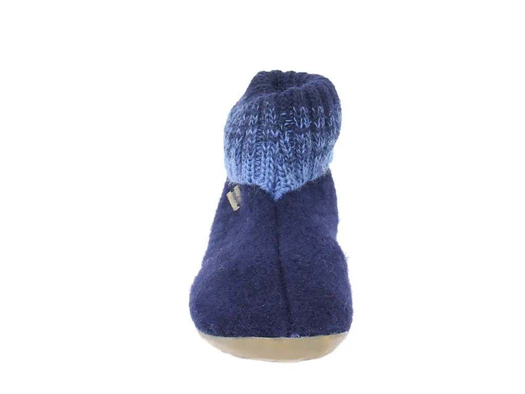 Haflinger Children's slippers Iris Navy Blue