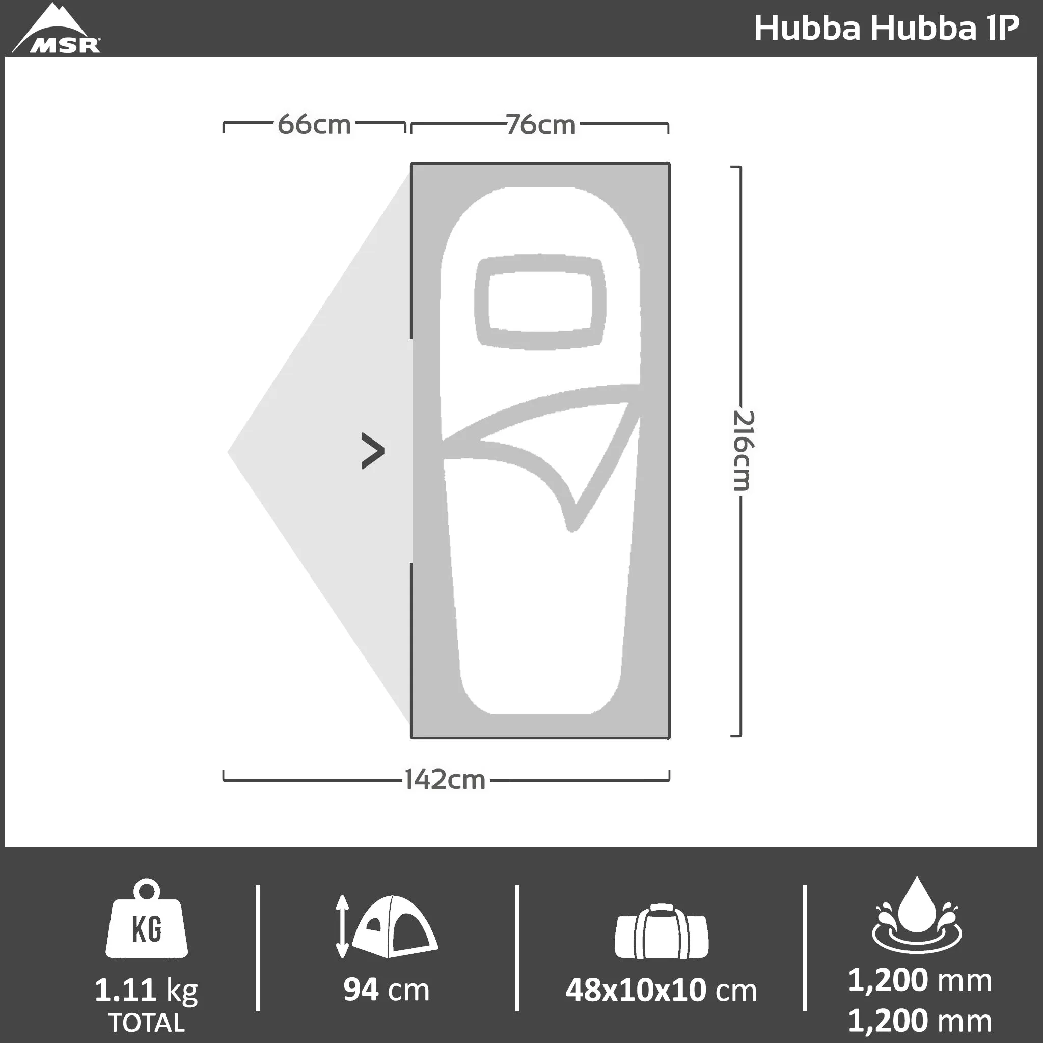 Hubba Hubba 1P Hiking Tent