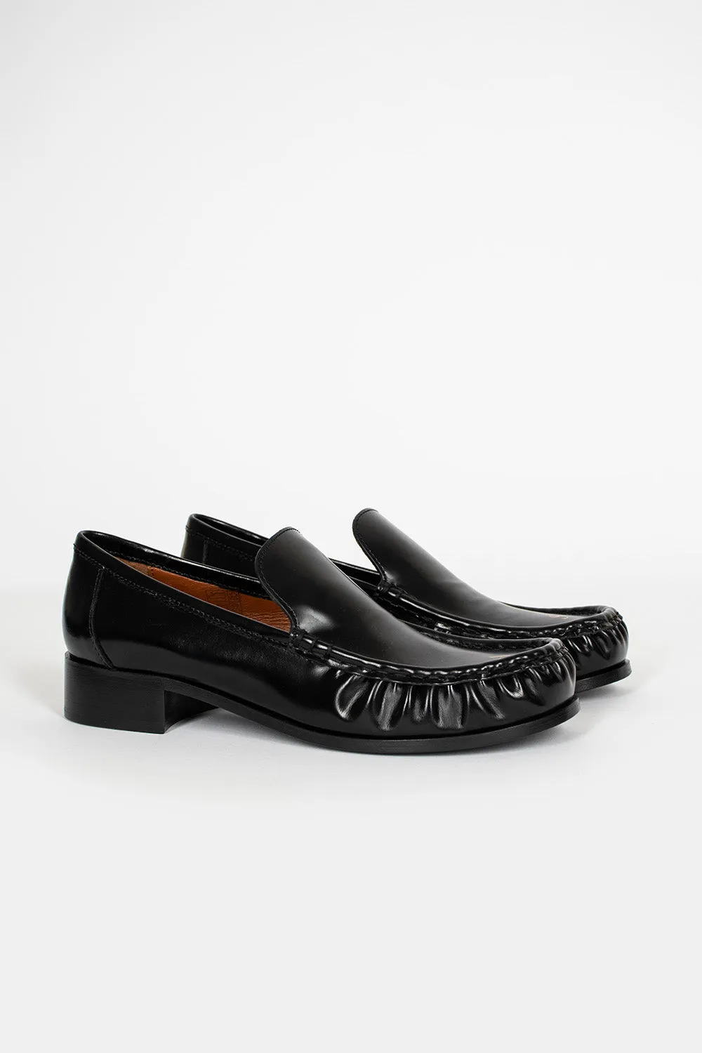 Initial Loafers Black