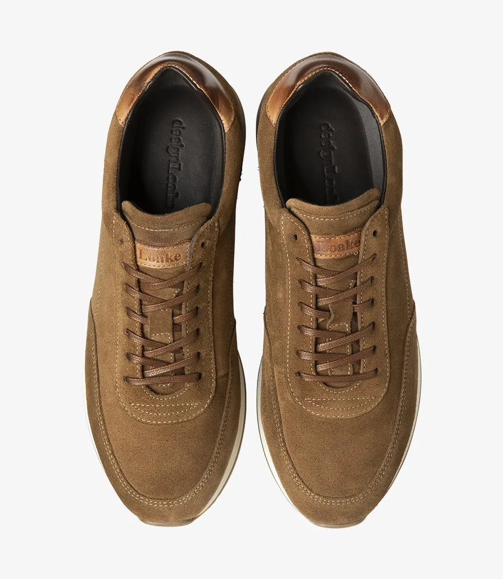 LOAKE  Bannister -Suede Sneakers -Tan Suede