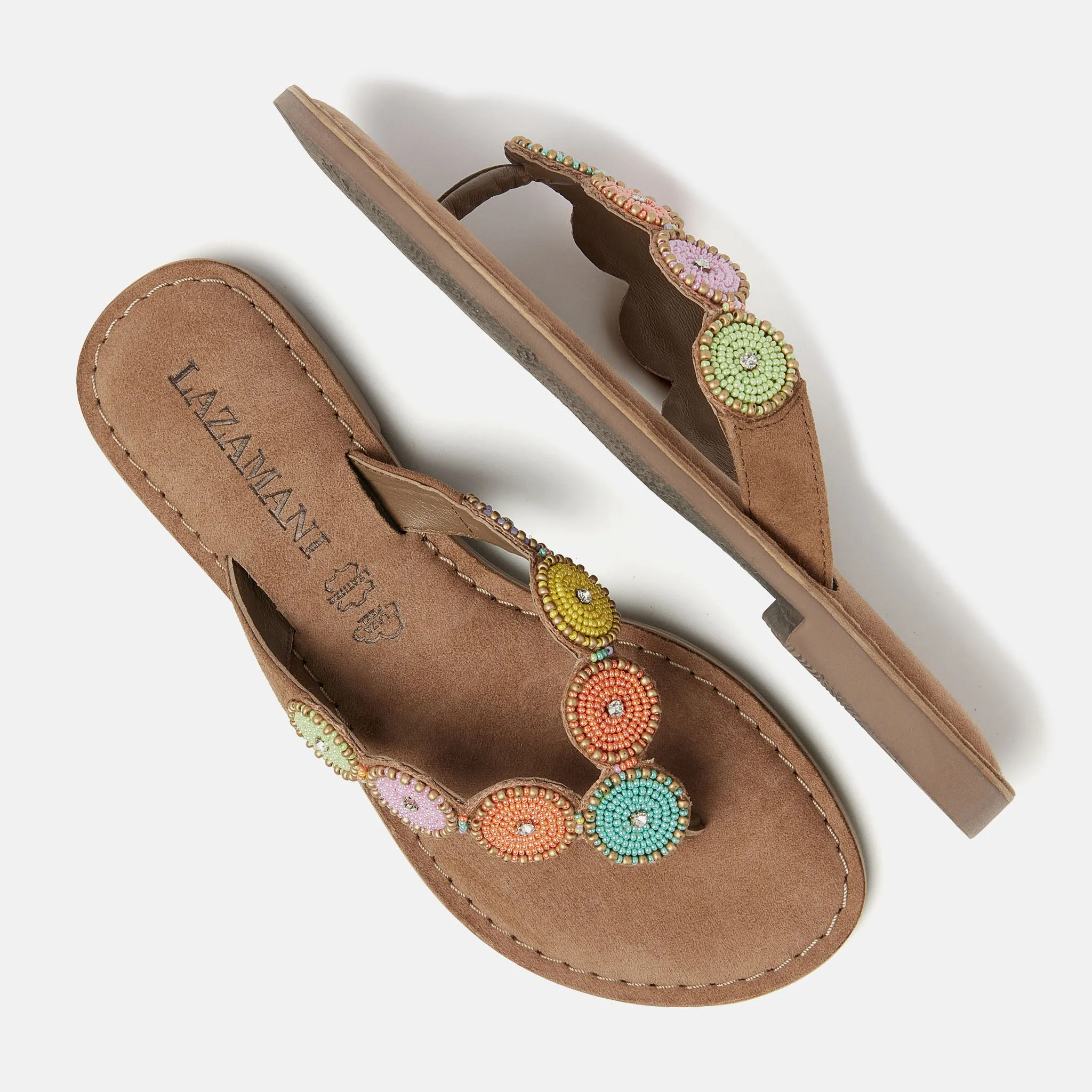 Luna Suede Dames Slippers Multi