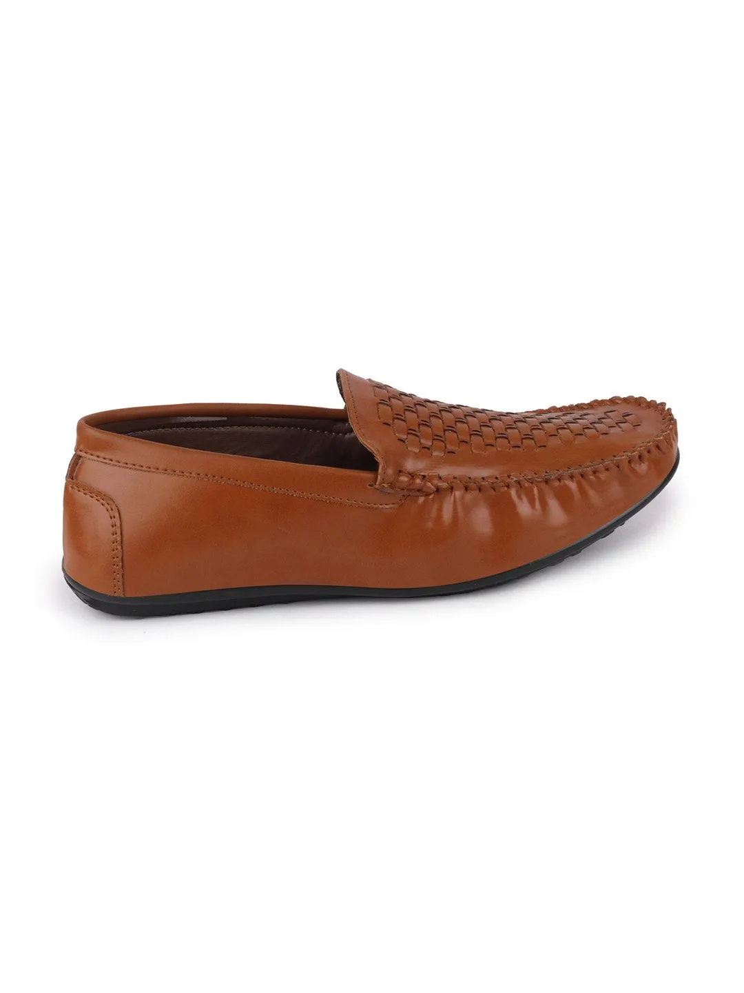 Men Tan Casual Slip-On Loafers