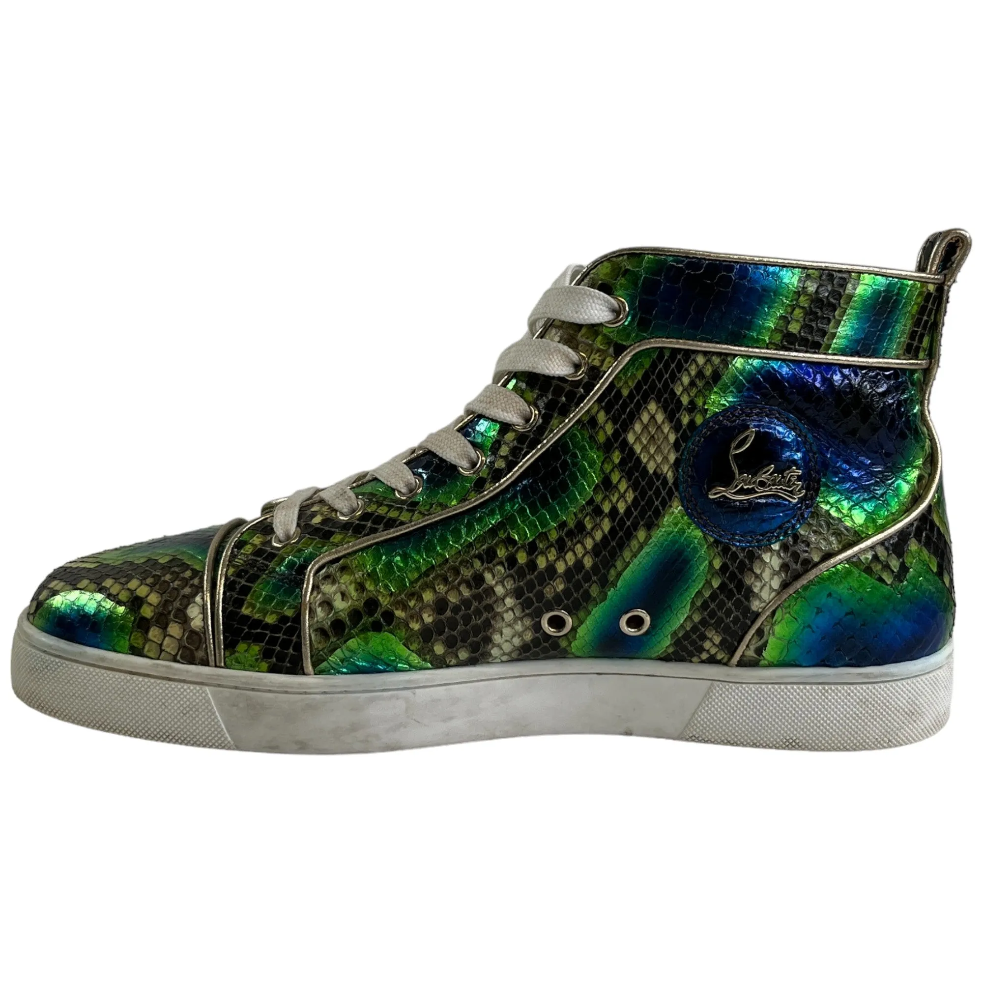 Men's Rantus Snakeskin High Trainers Green Size EU 44 / UK 10