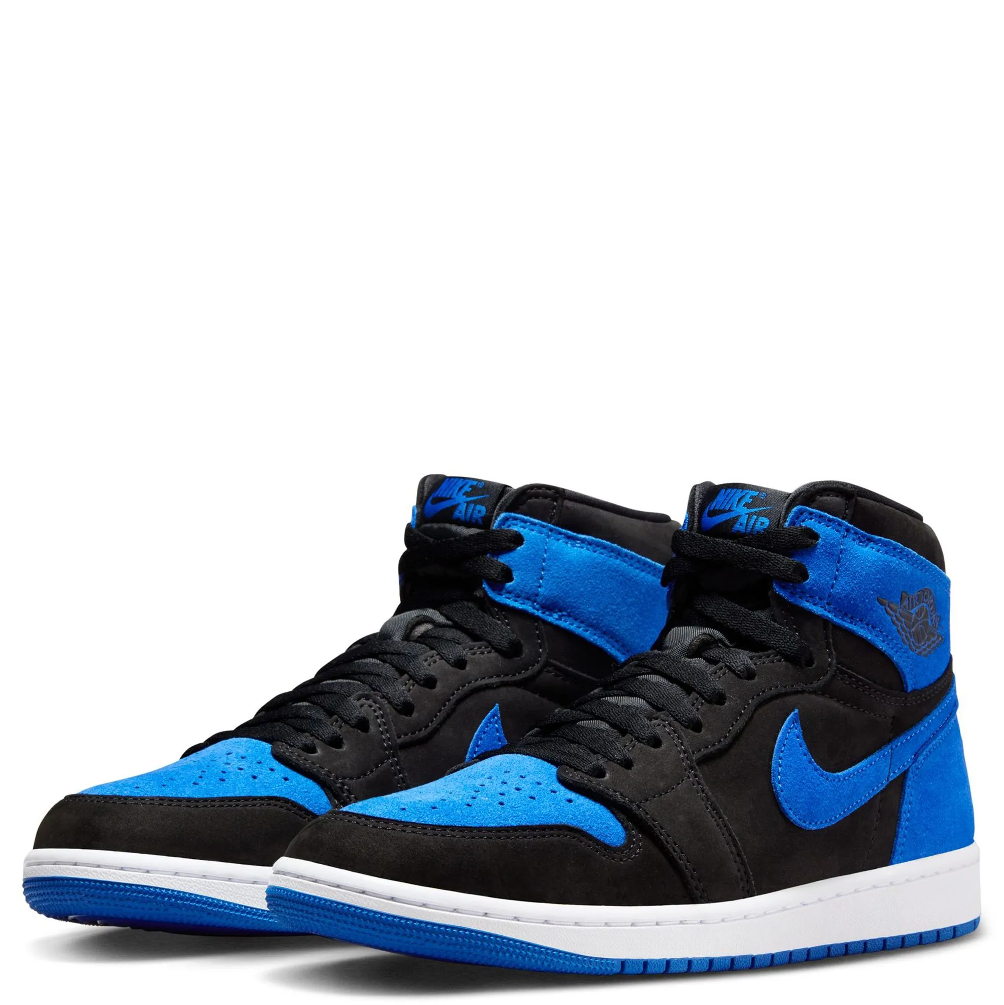 Nike Men's Air Jordan 1 High Shoes - Black / Royal Blue / White