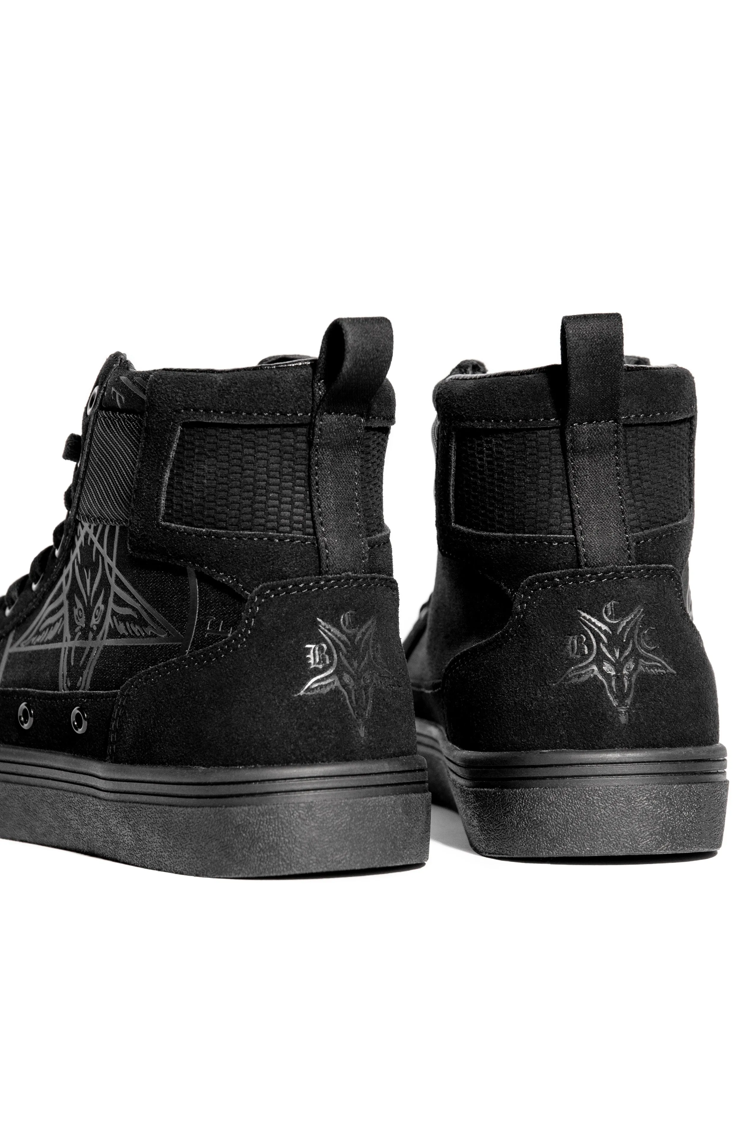 Normandy - Black On Black High Top Sneaker