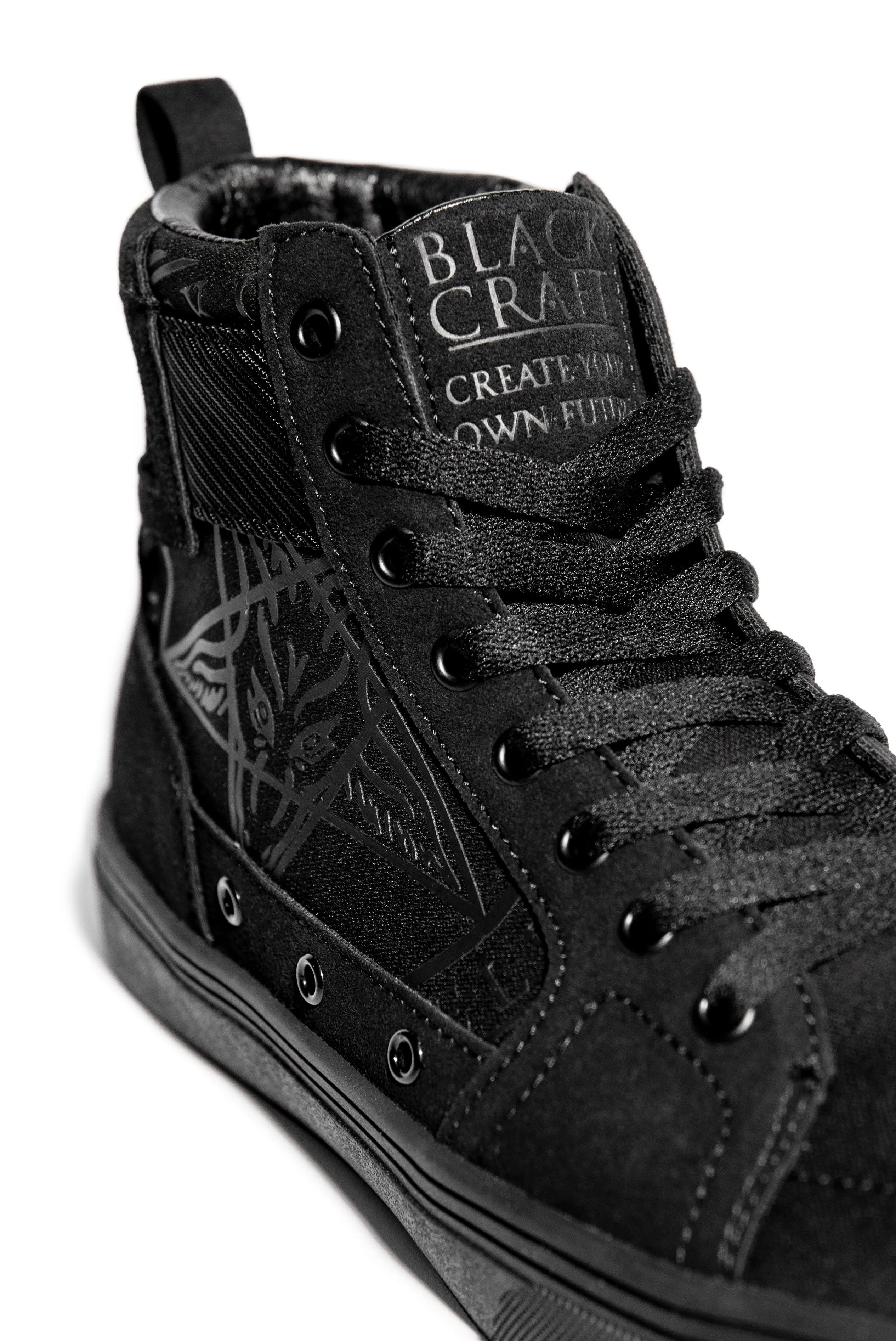 Normandy - Black On Black High Top Sneaker