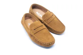 Paris Suede Loafers - Camel Brown