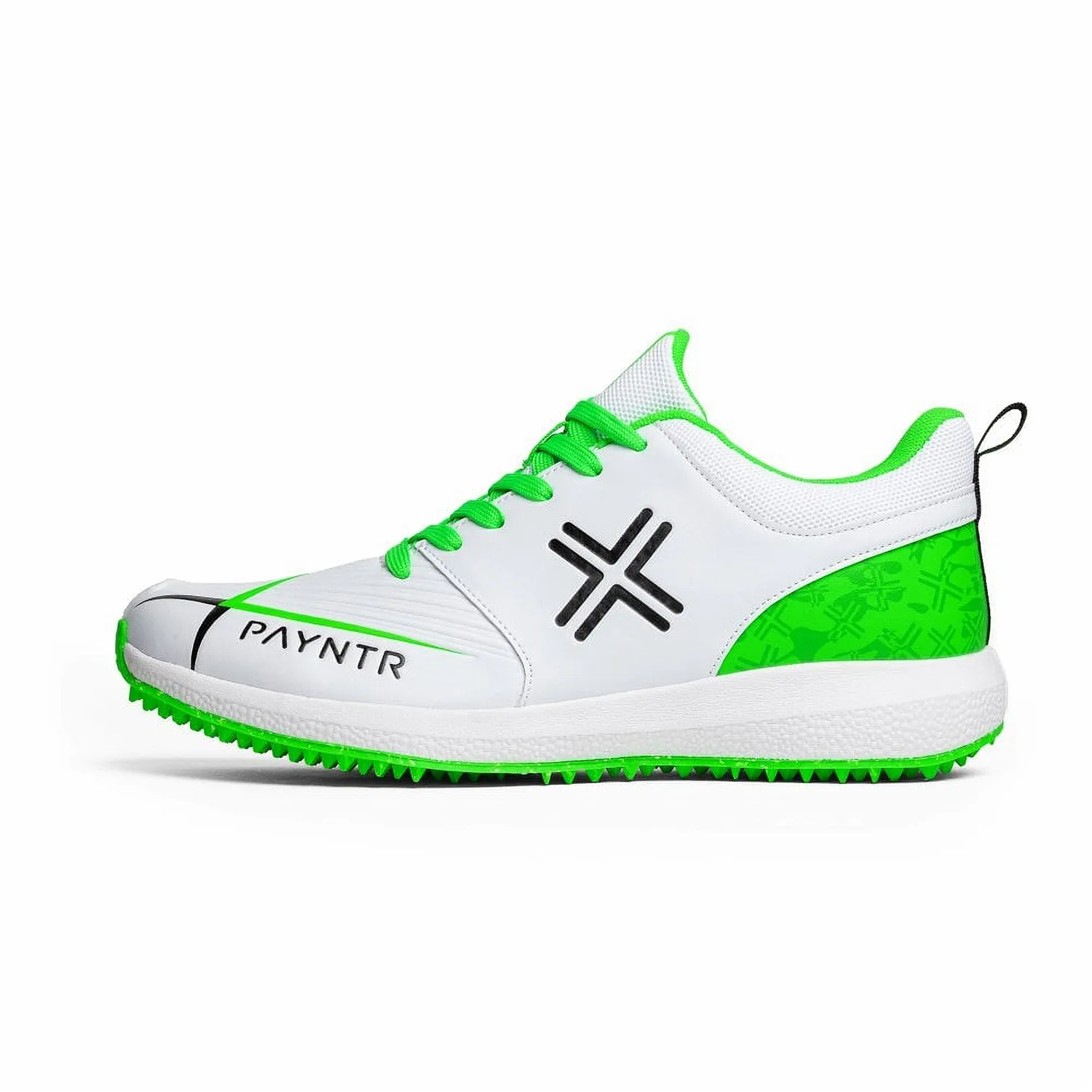 Payntr V-Rubber Cricket Shoes - White/Green