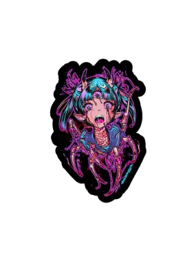 Phage-Chan Sticker (Black)