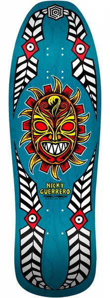 POWELL PERALTA DECK REISSUE GUERRERO MASK 10.0 X 31.75 (2 couleurs)