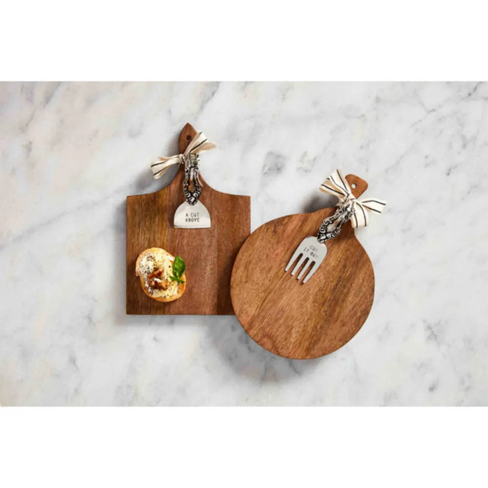 Round Cheese Board and Utensil Set