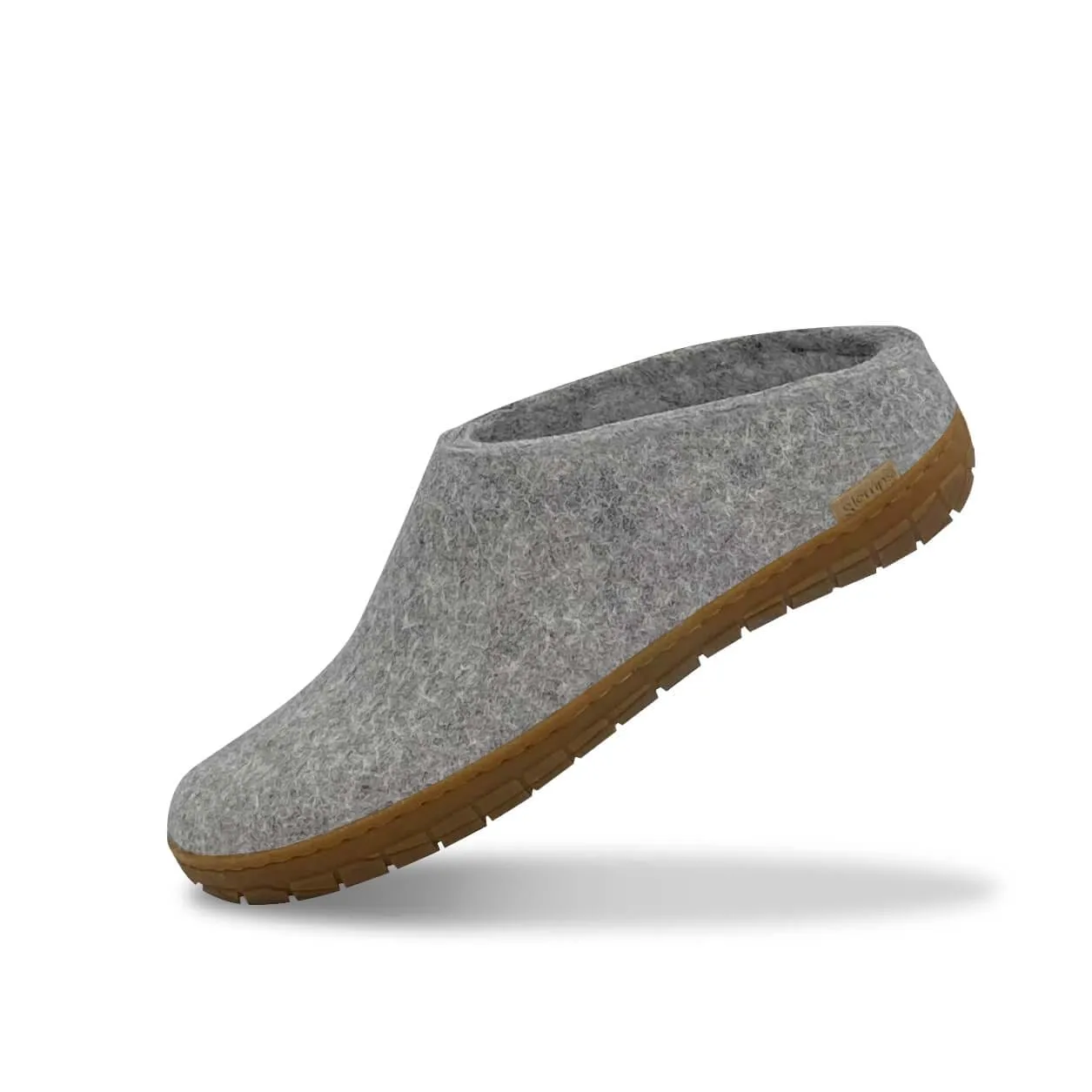 Slip-on with natural rubber sole - honey - Grey