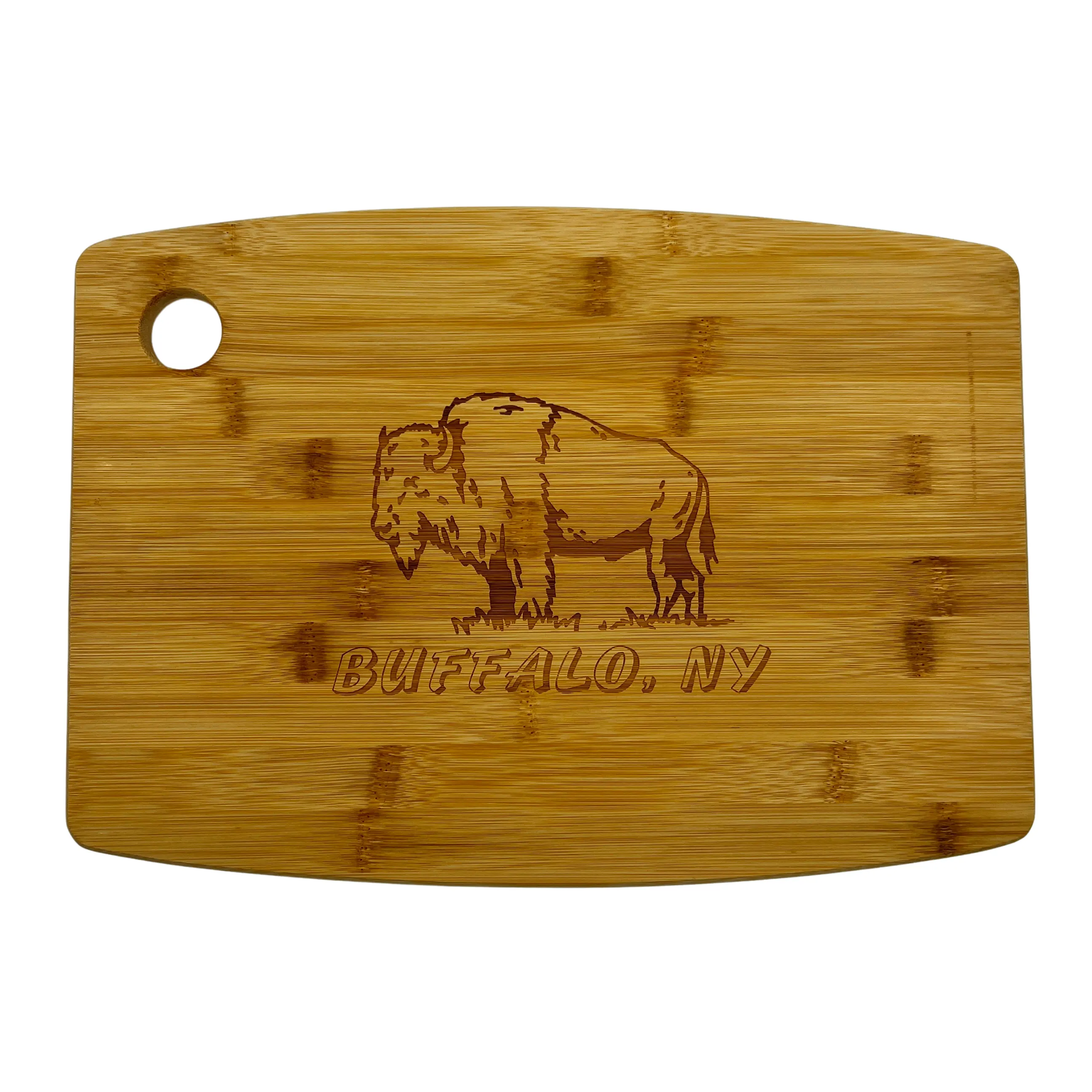 Standing Bison Buffalo, NY Bamboo Cutting Board